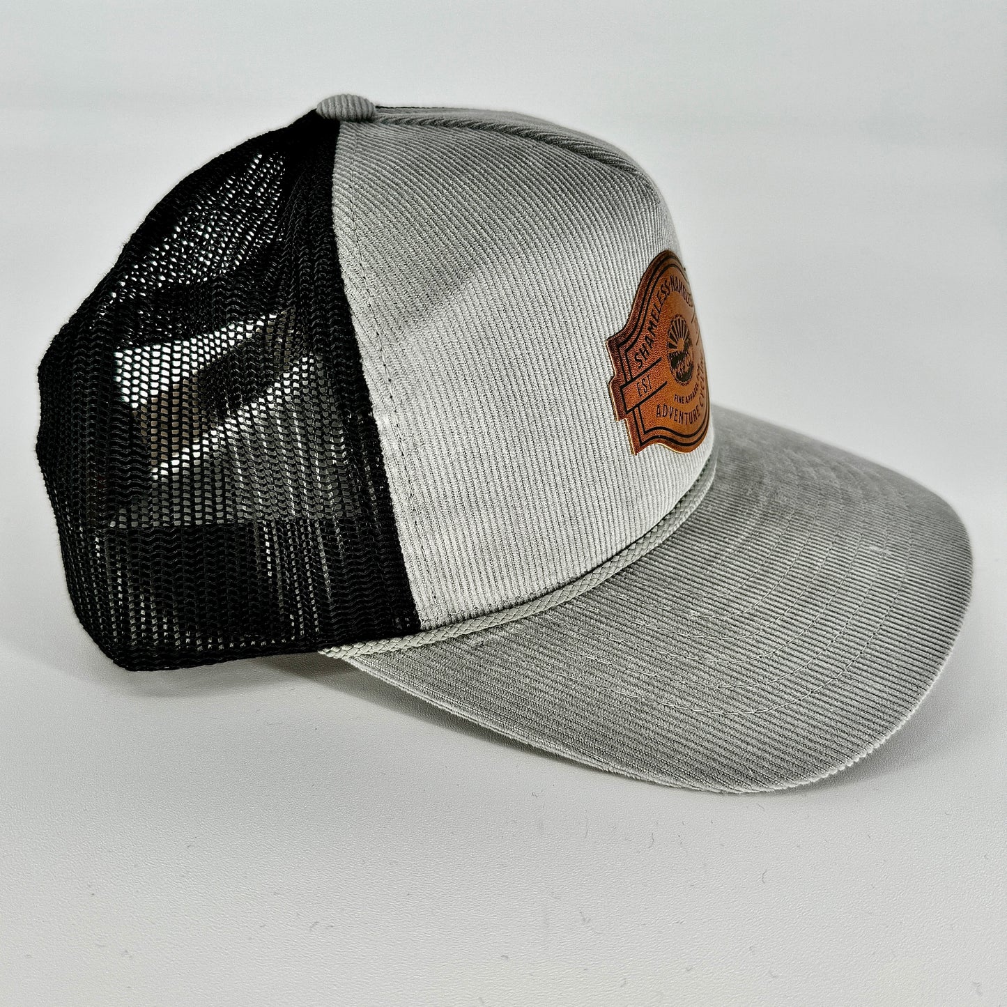Leather Patched Trucker Hat